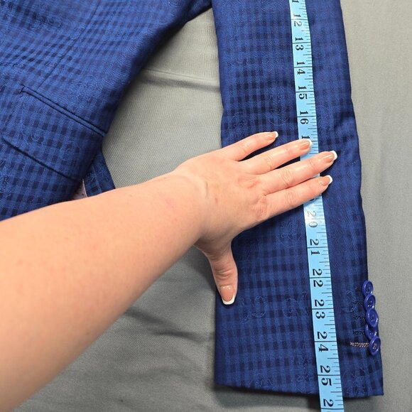 English Laundry Men’s Blue Suit – Blazer & Pants Set - Picture 9 of 14